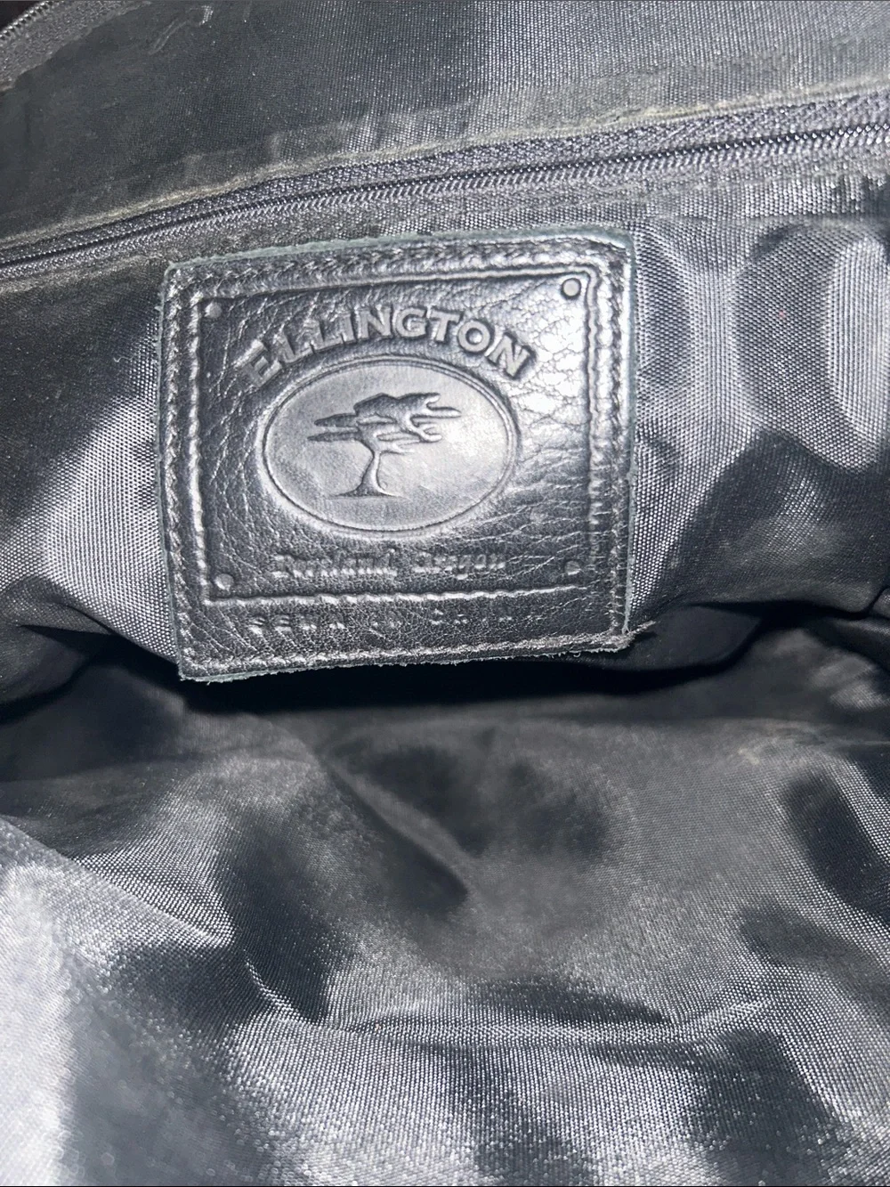 Ellington Black Leather Men's Backpack